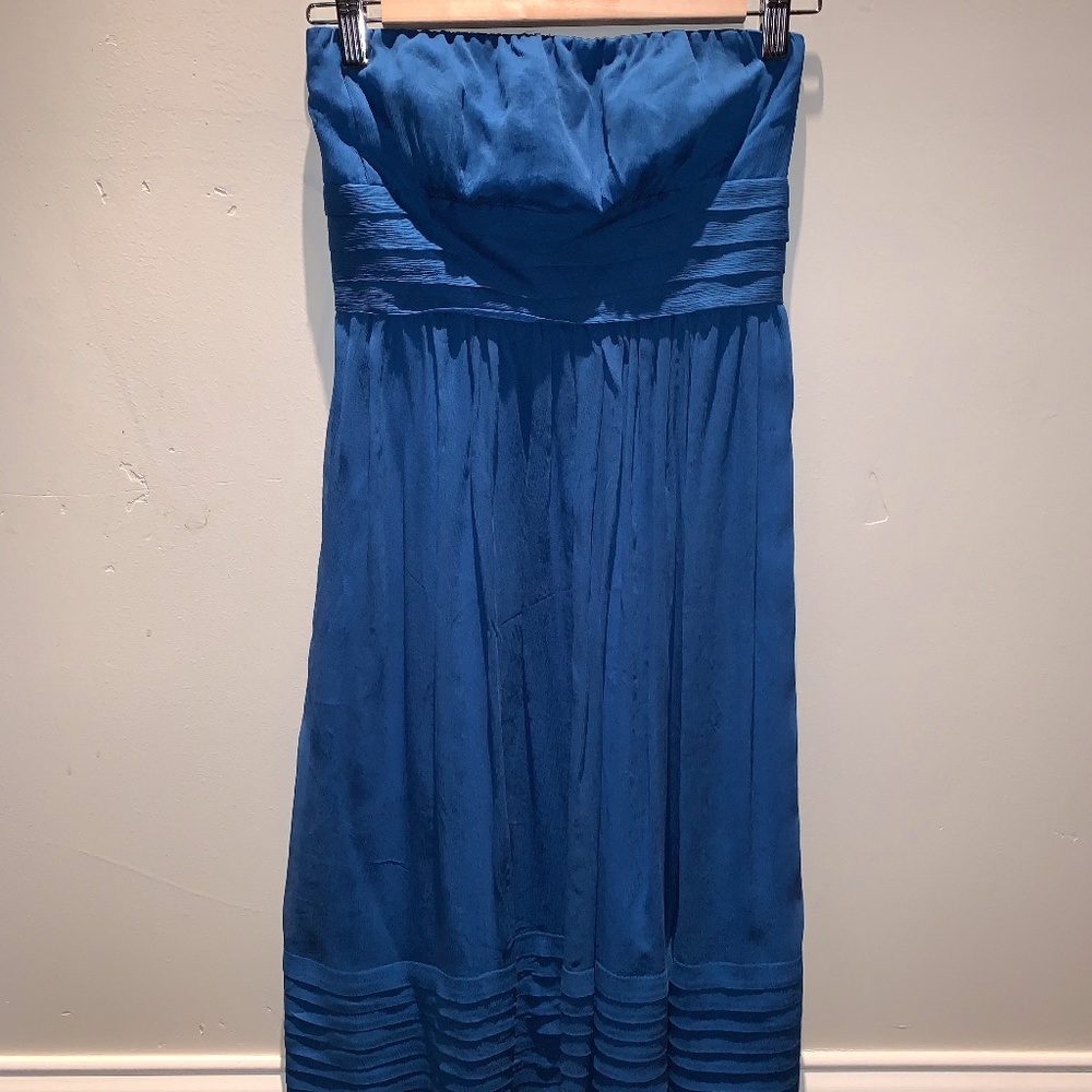 J. Crew Strapless Silk Dress
